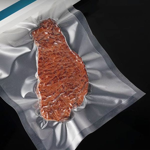50 шт Рифлені пакети для вакууматора 20х15см / Вакуумні пакети для продуктів / Пакети для вакуумування 234577548 фото
