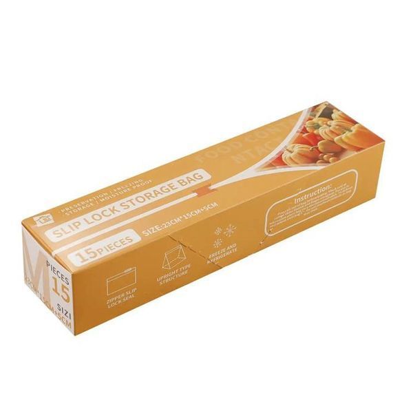 15 шт Багаторазові ZIP-пакети для зберігання продуктів 15&times;23 см, MA629 / Герметичні пакети для продуктів 234590938 фото