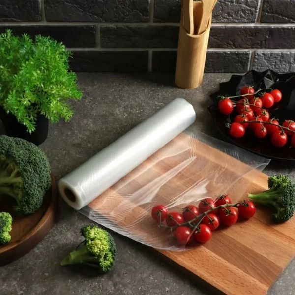 Пакеты для вакууматора 5 м*30см, рулон / Вакуумные гофрированные пакеты для хранения еды 23456041401 фото