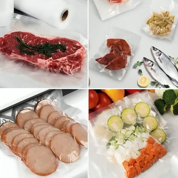 Пакеты для вакууматора 5 м*30см, рулон / Вакуумные гофрированные пакеты для хранения еды 23456041401 фото