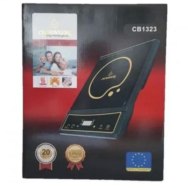 Індукційна плита, 2000Вт, 1 конфорка, СВ-1323/ Настільна плита електрична / Електроплита індукційна 234589862 фото