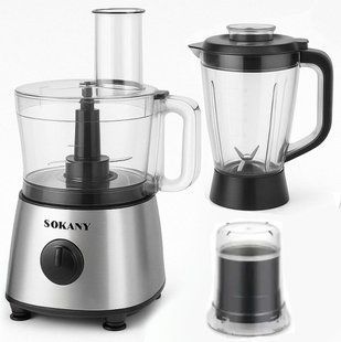 Кухонный комбайн 5в1, 500Вт, от сети, Sokany SK-03020 / Комбайн кухонный / Кухонный измельчитель / Блендер 234577056 фото