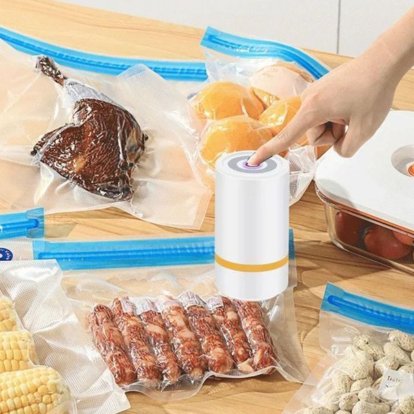 Вакууматор електричний, від USB XL-709 / Вакуумний пакувальник / Вакууматор для продуктів / Вакууматор для м'яса 234575444 фото