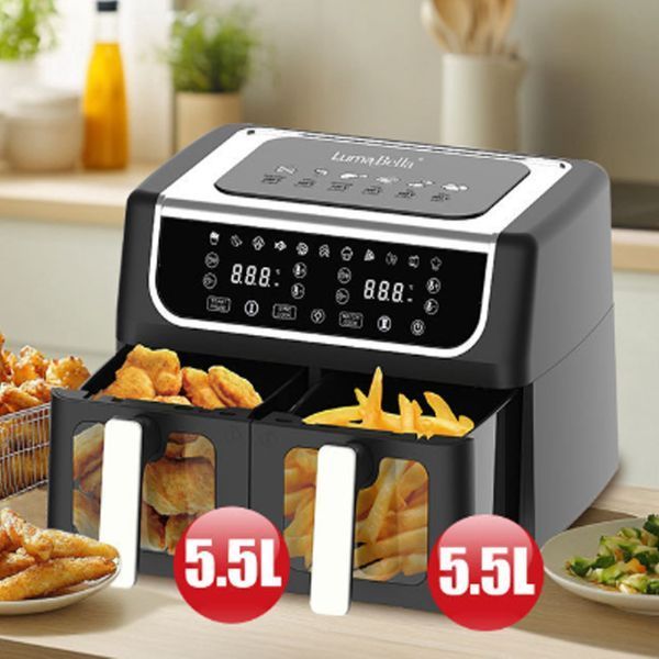 Аерофритюрниця 5,5л, 3000Вт, LumaBella LB-60015 / Аерогриль / Мультипіч / Фритюрниця без олії 234580195 фото