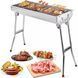 Гриль-барбекю (48х34х59), BBQ Grill 2051С / Складывающийся гриль BBQ / Барбекюшниця / Гриль для дома / Мангал 234571535 фото 1