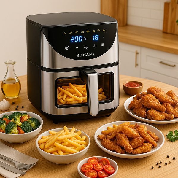 Аерофритюрниця 7л, 1700Вт, ProCook SK-10031 / Сенсорна фритюрниця без олії / Мультипіч для дому 234581628 фото