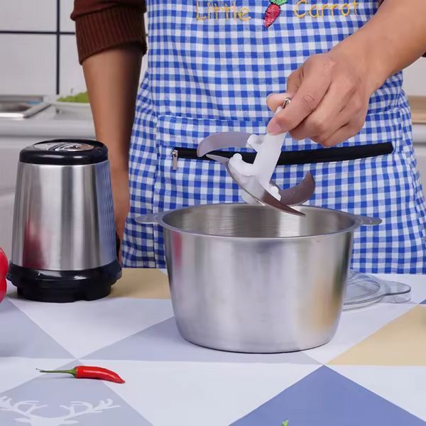 Подрібнювач для кухні з чашею на 2 л, 250 Вт, 2 швидкості, Kitchen Expert / Кухонний подрібнювач / Блендер 234569718 фото