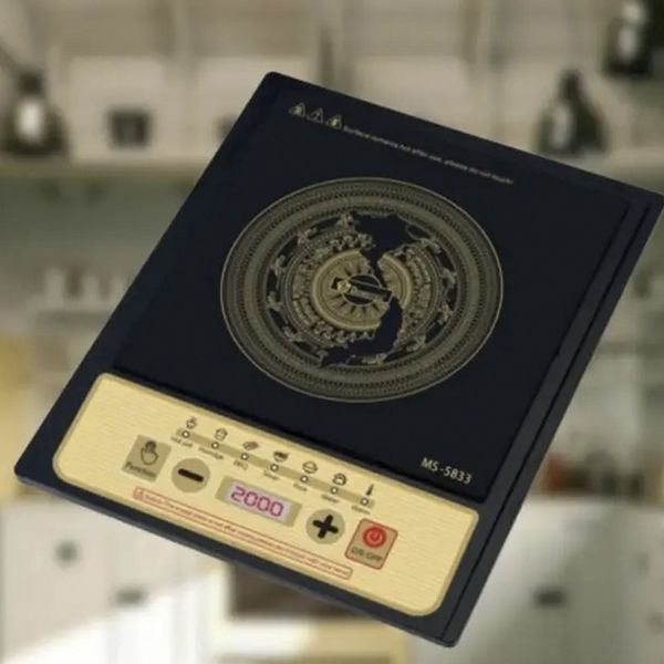 Настільна електроплита, 2000 Вт, одна конфорка, Domotec MS 5833 / Склокерамічна індукційна плита 234570127 фото