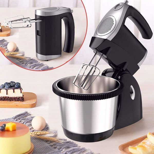 Миксер с чашей 3L, 1000W, Hoffmans HM-6630 / Стационарный миксер для теста / Ручной миксер 234585600 фото