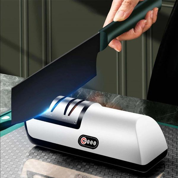 Електрична точилка для ножів і ножиць, USB / Професійна електроточилка / Акумуляторна ножеточка 234579241 фото
