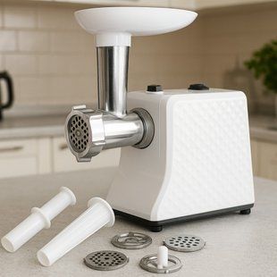 Электрическая мясорубка + насадки, 2000Вт, Domotec R3391 / Шнековая электромясорубка / Кухонная мясорубка 234586994 фото