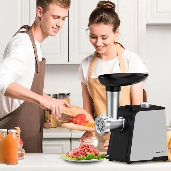Электрическая мясорубка с насадкой для колбас 1700Вт, от сети, Sokany SK-087 / Электромясорубка 234577061 фото