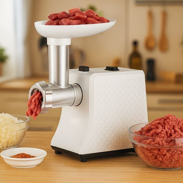 Электрическая мясорубка + насадки, 2000Вт, Domotec R3391 / Шнековая электромясорубка / Кухонная мясорубка 234586994 фото