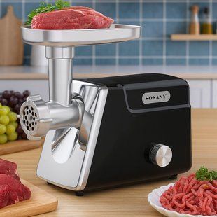 Электрическая мясорубка с реверсом до 3 кг/мин, 2800Вт, SK-06044 / Электромясорубка / Профессиональная мясорубка электрическая 234591810 фото