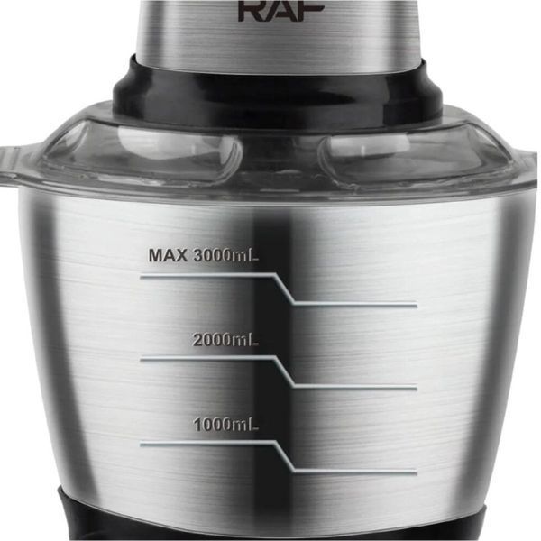 Кухонний комбайн 1000Вт, RAF R7031 з чашею 3л / Чоппер / Блендер подрібнювач / Подрібнювач для кухні 234570489 фото