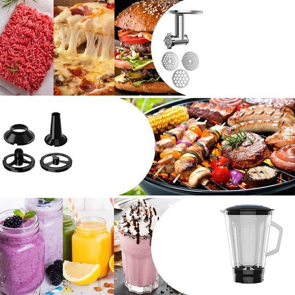 Кухонный комбайн 6л, 1500Вт, LB-55005 / Блендер / Тестомес / Кухонная машина / Мясорубка 234581572 фото