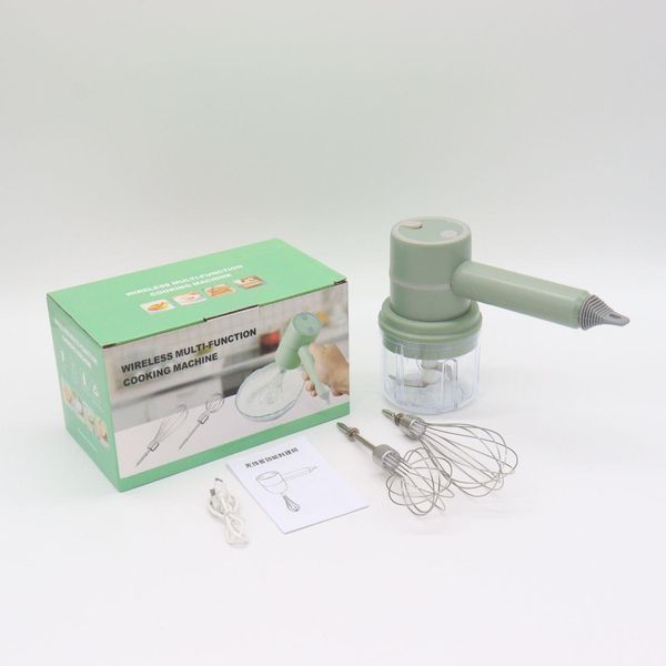 Аккумуляторный миксер с 2 насадками, от USB Portable mixer / Кухонный ручной миксер с регулируемой скоростью 234573311 фото