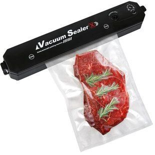 Кухонный вакуумный упаковщик Vacuum Sealer / Вакууматор продуктов / Машинка для вакуумации и запайки пакетов 234562465 фото