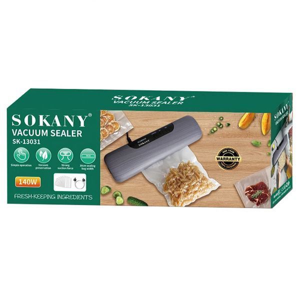 Вакууматор для їжі, 130 Вт, SK-13031 / Потужний вакууматор / Вакумний пакувальник / Вакууматор для продуктів 234582179 фото