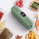 Вакууматор для продуктів + пакети, з USB, 60 КПа, Зелений / Вакуумний пакувальник / Акумуляторний вакууматор для їжі 23458534501 фото 4