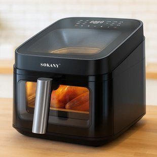 Сенсорна аерофритюрниця 7,5л, 1700Вт, SK-10088 / Мультипіч / Електричний аерогриль / Безмасляна фритюрниця 234591694 фото